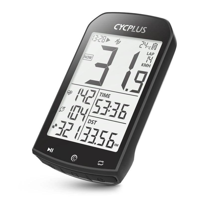 CYCPLUS M1 - Ciclocomputador GPS computador de bicicleta velocímetro ciclismo Bluetooth 5.0 ANT + medidor velocidade para Garmin Zwift acessórios da bicicleta