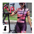 MACAQUINHO FEMININO – Macaquinho feminino respirável com manga curta ciclismo jersey, personalizado pro triathlon, senhoras gel pad, bicicleta macacão conjuntos, novo