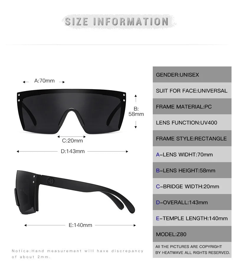 FASHIONGLASSES - Óculos de sol Amazon Cross, Óculos de ciclismo de alta qualidade Filme verdadeiro Esportes ao ar livre Óculos de sol onda de calor HW01