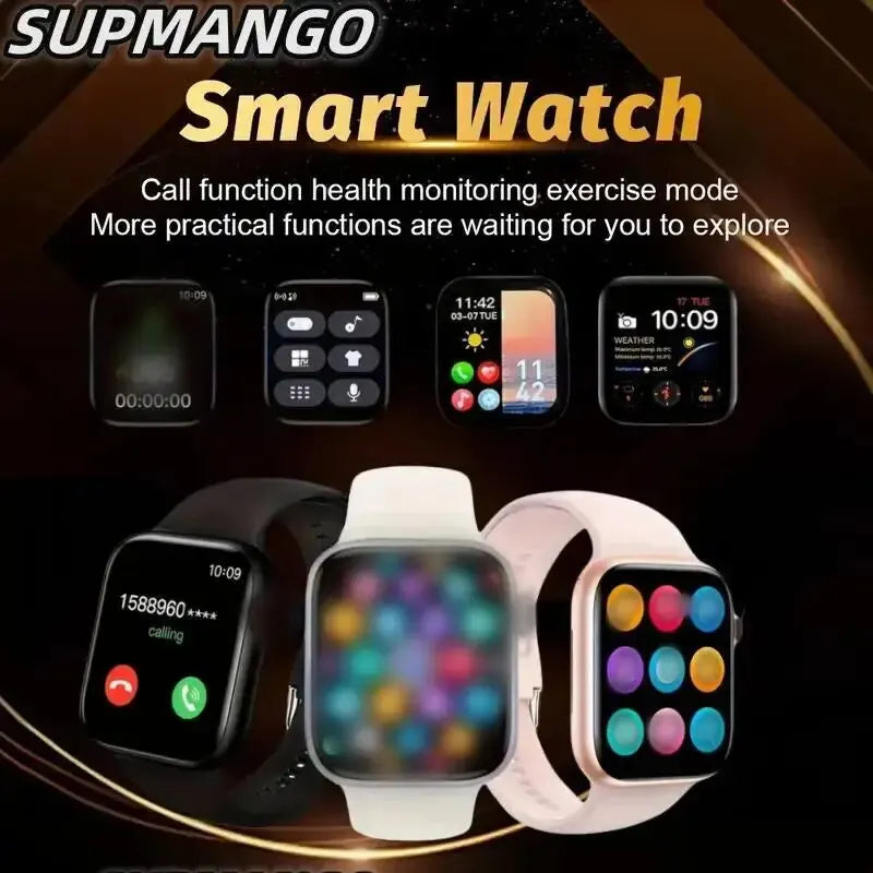 SUPMANGO T168 -  Relógio SmartWatch com Chamada Sem Fio, Fazer Resposta Chamada Full Touch Esporte Fitness SmartWatch