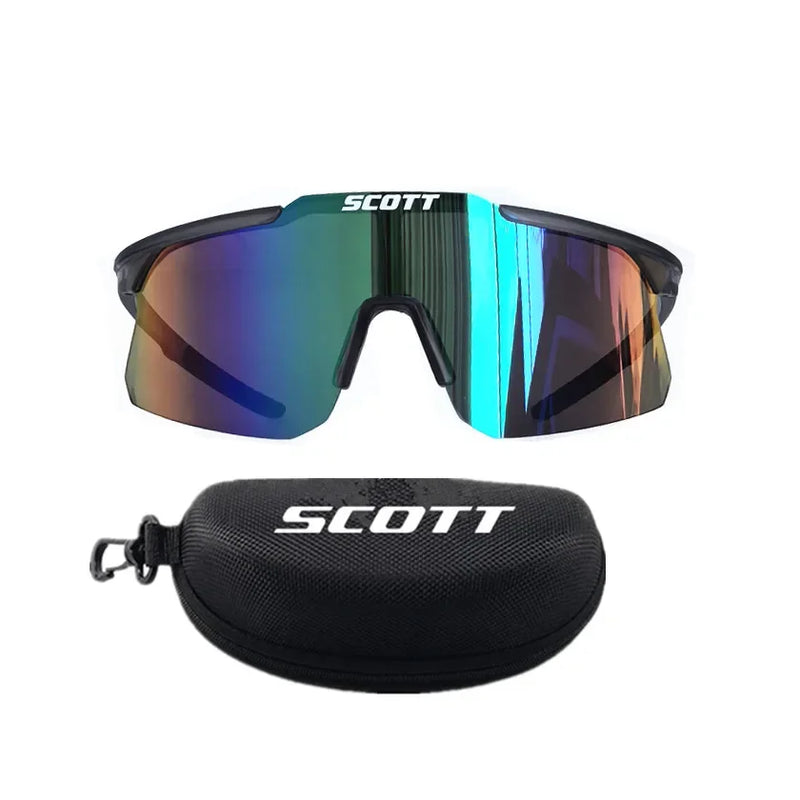 SCOTT - Novos esportes ao ar livre masculinos e femininos, UV400, ciclismo, direção, óculos de sol de viagem podem ser equipados com caixa de pano de óculos