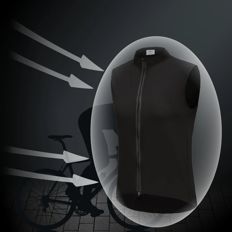 RSANTCE COLETE CORTA VENTO - Colete corta vento impermeável leve reflexivo ciclismo colete para homens e mulheres, jaqueta sem mangas, bicicleta Jersey, MTB, estrada, speed, 3 + 1 bolso