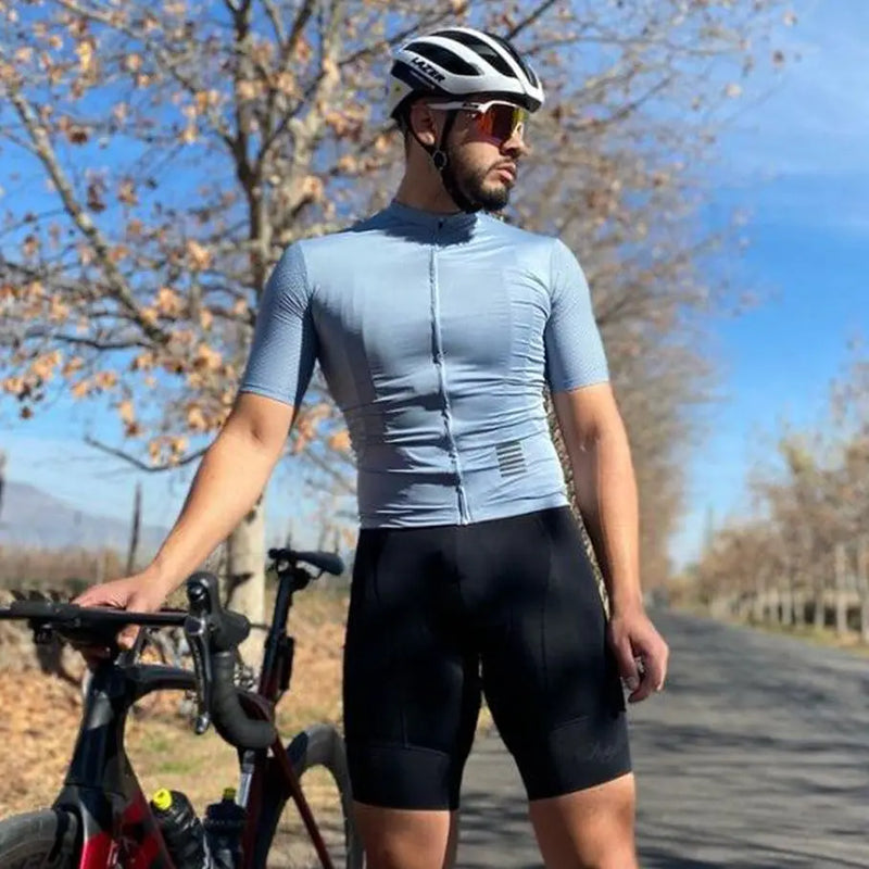 CONJUNTO YKYWBIKE Conjunto Reflexivo de camisa/camiseta manga curta de ciclismo e calção/bermuda/BIB, Ciclismo Jersey Set, MTB Clássico, Bib Shorts Kit, estrada, MTB, vestuário de bicicleta