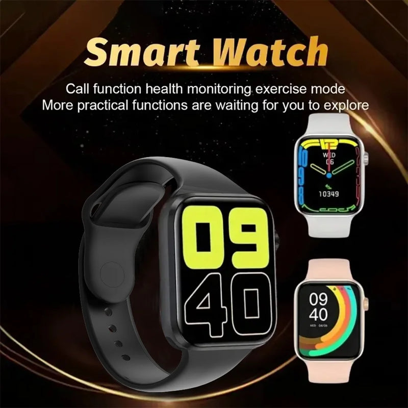 LAXASFIT - Novo Relógio SmartWatch com tela colorida de 1.73 polegadas Full Touch, Mostrador Personalizado, Chamada Bluetooth, Android, IOS