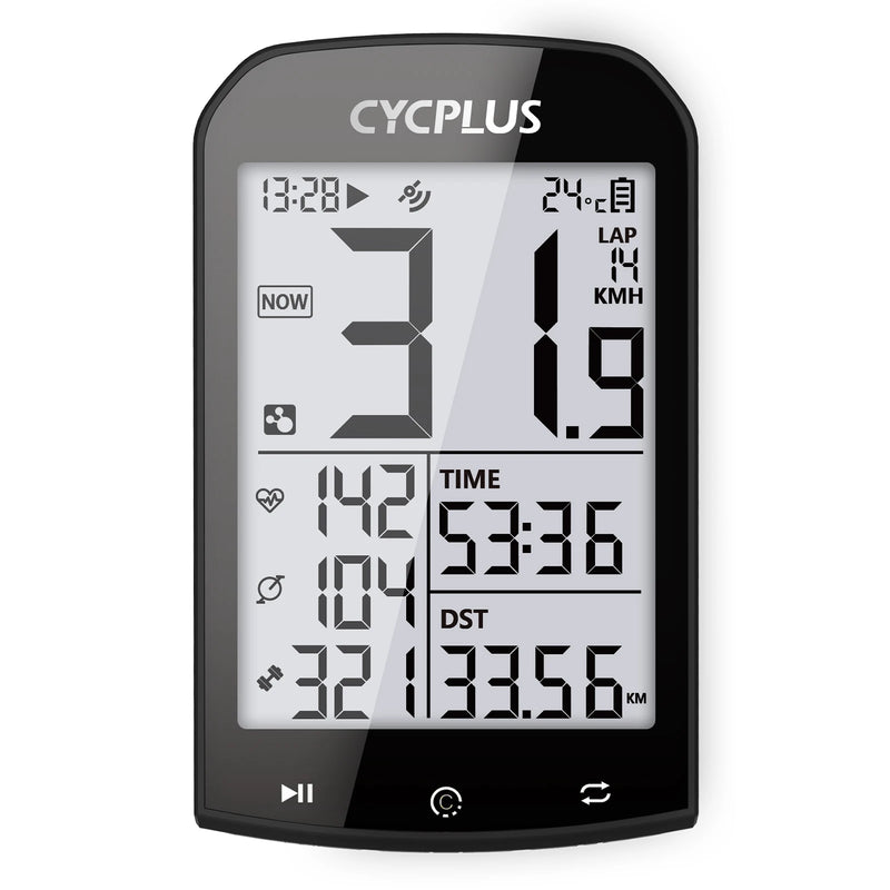 CYCPLUS M1 - Ciclocomputador GPS computador de bicicleta velocímetro ciclismo Bluetooth 5.0 ANT + medidor velocidade para Garmin Zwift acessórios da bicicleta