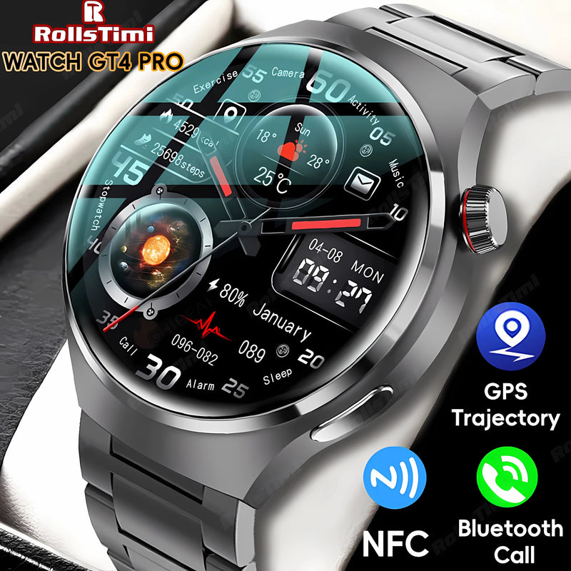 HUAWEI GT4 PRO - Relógio SmartWatch com Monitor de  Frequência Cardíaca, Monitor de Saúde, Bluetooth, Chamada, NFC, Rastreador GPS, IP68 Impermeável, 2022