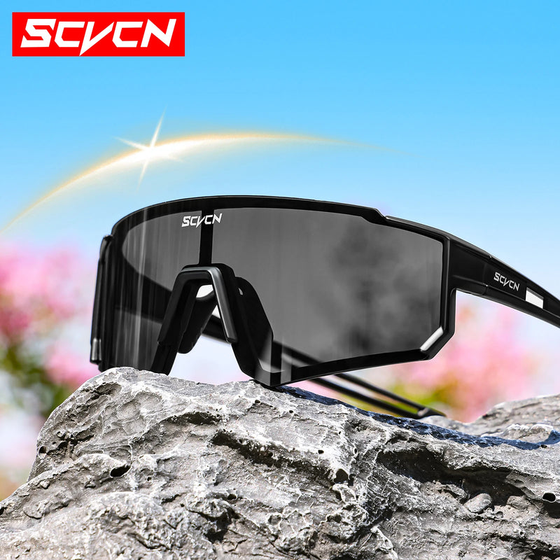 SCVCN ESPELHADO - óculos de sol para ciclismo ao ar livre, masculino, MTB, esportes, escalada, pesca, mulheres, ciclismo, uv400