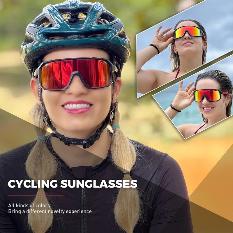 SCVCN HOT MTB - Óculos de ciclismo para homens e mulheres, esportes ao ar livre, corrida, óculos de sol, UV400, estrada, bicicleta, óculos de bicicleta